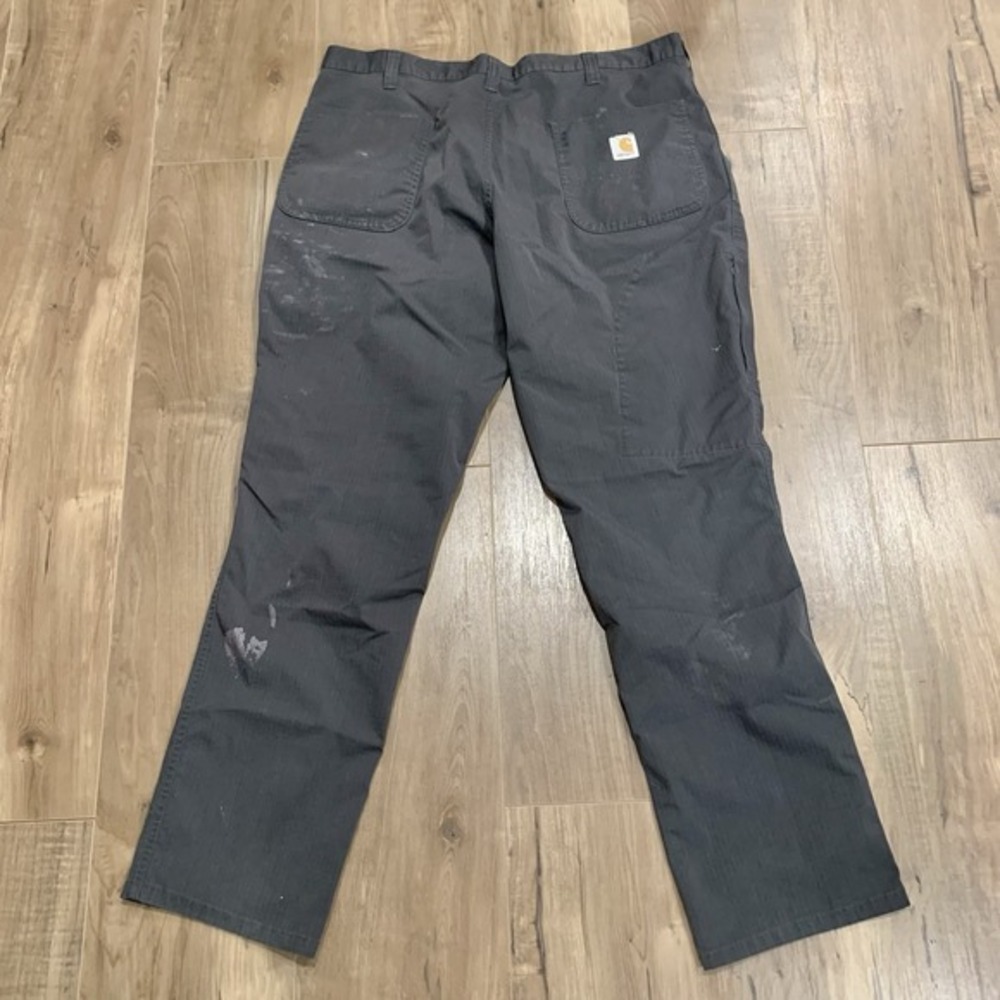 Carhartt Men's Carpenter‎ 74533-33 Pants 36X32 Grey Ripstop Relaxed Fit Workwear